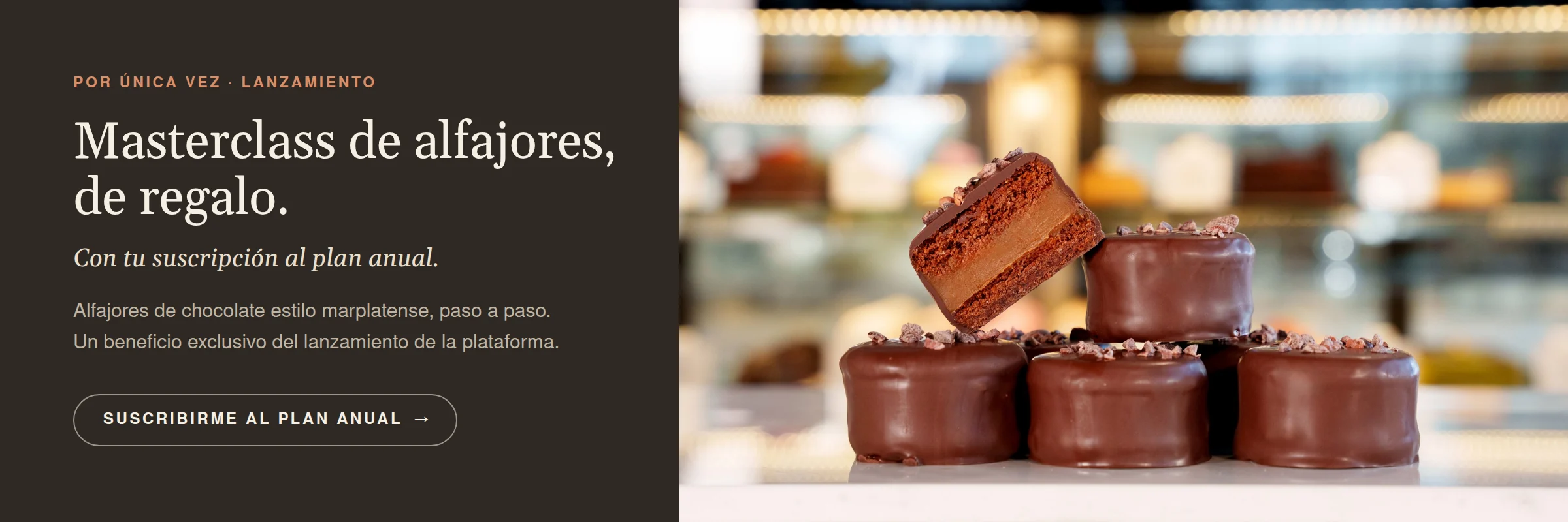 Alfajores de chocolate
